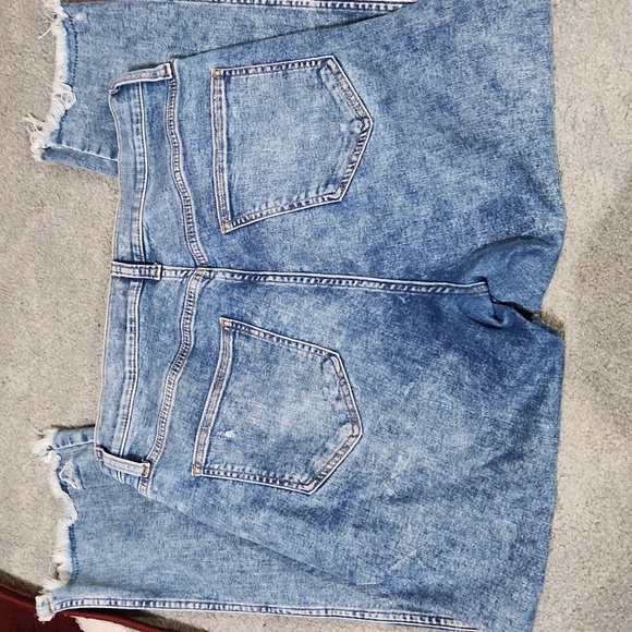 Juniors 13 Arizona highest rise slim straight jeans raw edge distressed - Picture 7 of 7